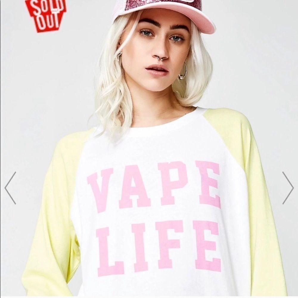 NWT Wildfox long sleeved t shirt sz L